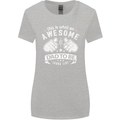 Awesome Dad to Be Looks New Dad Daddy Womens Wider Cut T-Shirt Sports Grey