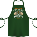 Awesome Teacher Looks Like Teaching Funny Cotton Apron 100% Organic Forest Green