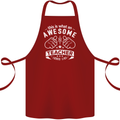 Awesome Teacher Looks Like Teaching Funny Cotton Apron 100% Organic Maroon