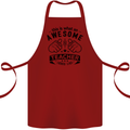 Awesome Teacher Looks Like Teaching Funny Cotton Apron 100% Organic Maroon