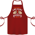 Awesome Teacher Looks Like Teaching Funny Cotton Apron 100% Organic Maroon