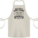 Awesome Teacher Looks Like Teaching Funny Cotton Apron 100% Organic Natural