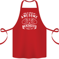 Awesome Teacher Looks Like Teaching Funny Cotton Apron 100% Organic Red