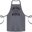Awesome Teacher Looks Like Teaching Funny Cotton Apron 100% Organic Steel