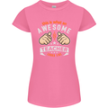 Awesome Teacher Looks Like Teaching Funny Womens Petite Cut T-Shirt Azalea