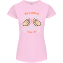 Awesome Teacher Looks Like Teaching Funny Womens Petite Cut T-Shirt Light Pink