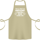 Awesome Tractor Driver Farmer Farming Cotton Apron 100% Organic Khaki