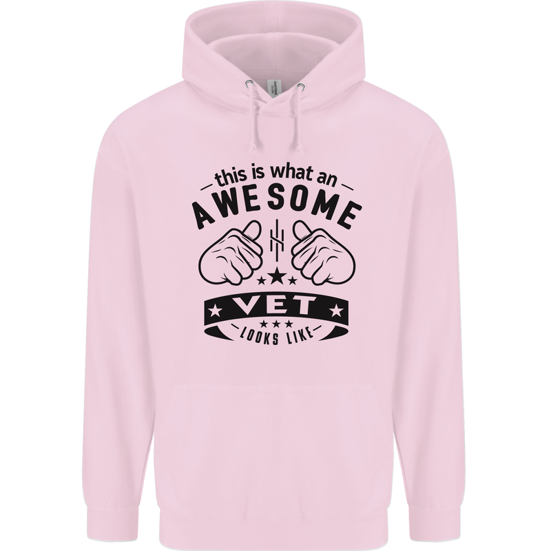 Awesome Vet Looks Like Veterinarian Childrens Kids Hoodie Light Pink