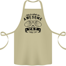 Awesome Vet Looks Like Veterinarian Cotton Apron 100% Organic Khaki