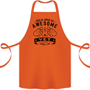 Awesome Vet Looks Like Veterinarian Cotton Apron 100% Organic Orange
