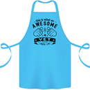 Awesome Vet Looks Like Veterinarian Cotton Apron 100% Organic Turquoise
