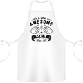 Awesome Vet Looks Like Veterinarian Cotton Apron 100% Organic White