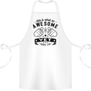 Awesome Vet Looks Like Veterinarian Cotton Apron 100% Organic White
