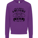 Awesome Vet Looks Like Veterinarian Kids Sweatshirt Jumper Purple