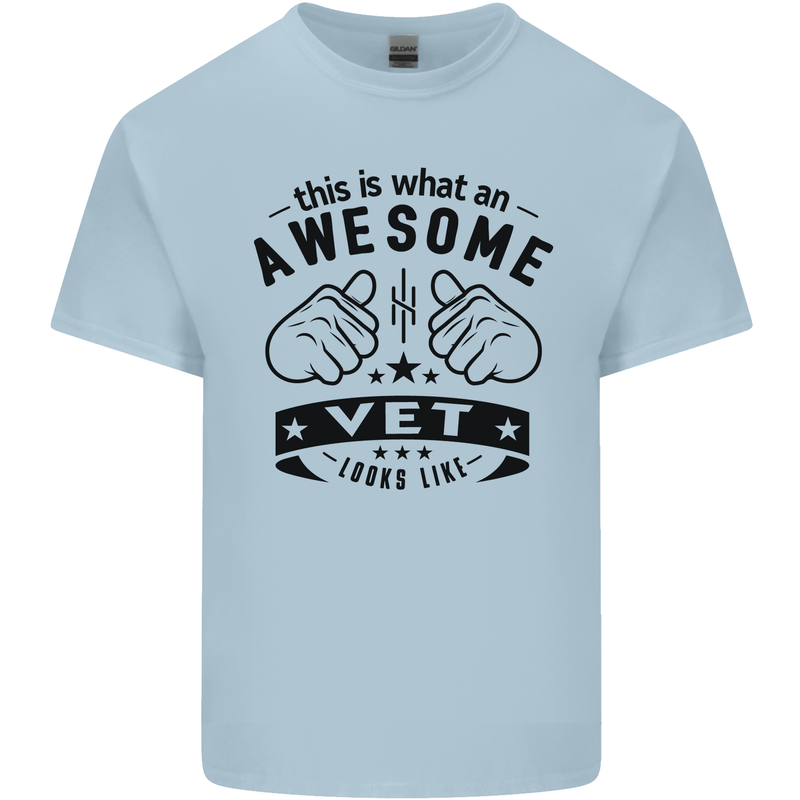 Awesome Vet Looks Like Veterinarian Kids T-Shirt Childrens Light Blue