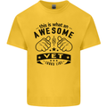 Awesome Vet Looks Like Veterinarian Kids T-Shirt Childrens Yellow