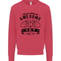 Awesome Vet Looks Like Veterinarian Mens Sweatshirt Jumper Heliconia