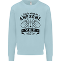 Awesome Vet Looks Like Veterinarian Mens Sweatshirt Jumper Light Blue