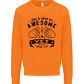 Awesome Vet Looks Like Veterinarian Mens Sweatshirt Jumper Orange