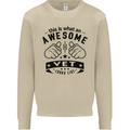Awesome Vet Looks Like Veterinarian Mens Sweatshirt Jumper Sand