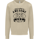 Awesome Vet Looks Like Veterinarian Mens Sweatshirt Jumper Sand