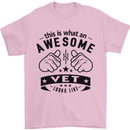 Awesome Vet Looks Like Veterinarian Mens T-Shirt Cotton Gildan Light Pink