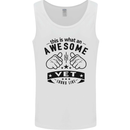 Awesome Vet Looks Like Veterinarian Mens Vest Tank Top White