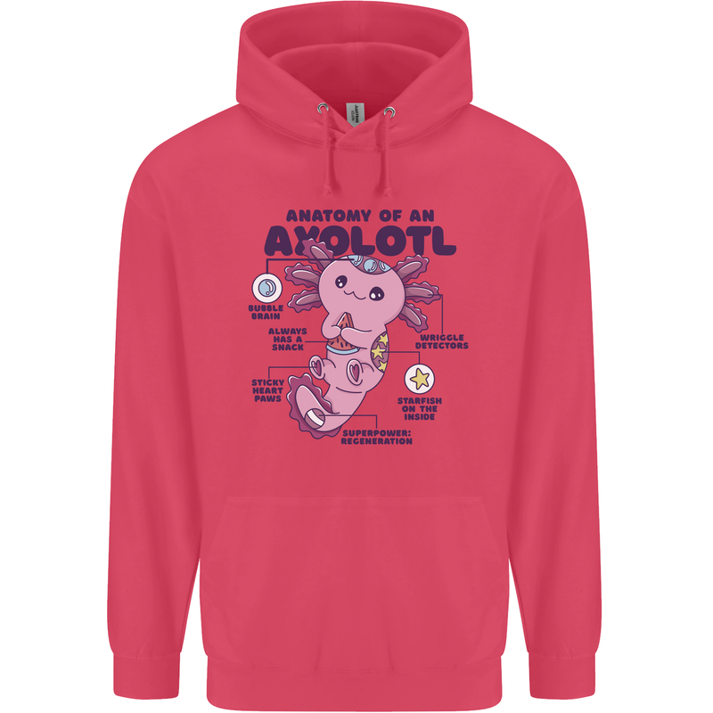 Axoloti Anatomy Childrens Kids Hoodie Heliconia