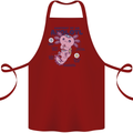 Axoloti Anatomy Cotton Apron 100% Organic Maroon