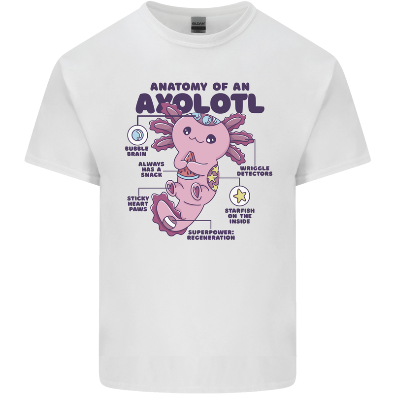 Axoloti Anatomy Kids T-Shirt Childrens White
