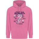 Axoloti Anatomy Mens 80% Cotton Hoodie Azelea
