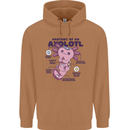 Axoloti Anatomy Mens 80% Cotton Hoodie Caramel Latte
