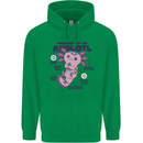 Axoloti Anatomy Mens 80% Cotton Hoodie Irish Green