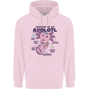 Axoloti Anatomy Mens 80% Cotton Hoodie Light Pink