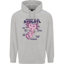 Axoloti Anatomy Mens 80% Cotton Hoodie Sports Grey