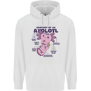Axoloti Anatomy Mens 80% Cotton Hoodie White