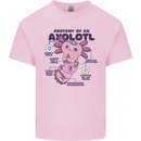 Axoloti Anatomy Mens Cotton T-Shirt Tee Top Light Pink