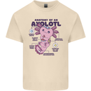 Axoloti Anatomy Mens Cotton T-Shirt Tee Top Natural