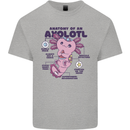 Axoloti Anatomy Mens Cotton T-Shirt Tee Top Sports Grey