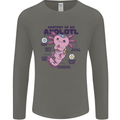 Axoloti Anatomy Mens Long Sleeve T-Shirt Charcoal