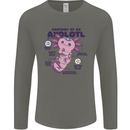 Axoloti Anatomy Mens Long Sleeve T-Shirt Charcoal