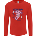 Axoloti Anatomy Mens Long Sleeve T-Shirt Red