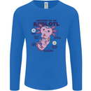 Axoloti Anatomy Mens Long Sleeve T-Shirt Royal Blue