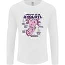 Axoloti Anatomy Mens Long Sleeve T-Shirt White