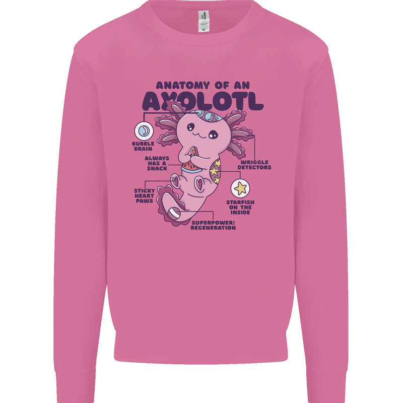 Axoloti Anatomy Mens Sweatshirt Jumper Azalea