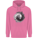 Axoloti Yin Yang Childrens Kids Hoodie Azalea