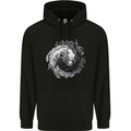 Axoloti Yin Yang Childrens Kids Hoodie Black