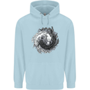Axoloti Yin Yang Childrens Kids Hoodie Light Blue