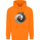 Axoloti Yin Yang Childrens Kids Hoodie Orange