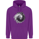 Axoloti Yin Yang Childrens Kids Hoodie Purple